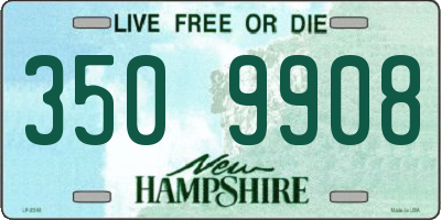 NH license plate 3509908
