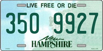 NH license plate 3509927