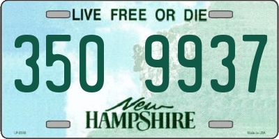 NH license plate 3509937