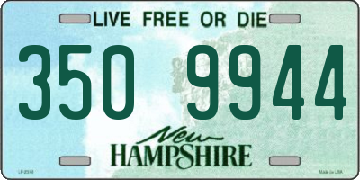 NH license plate 3509944