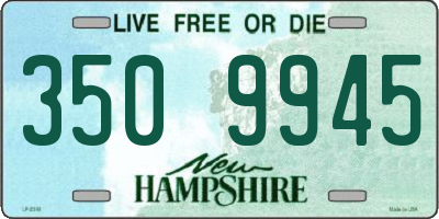 NH license plate 3509945