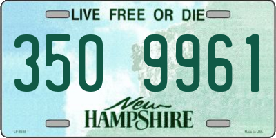 NH license plate 3509961