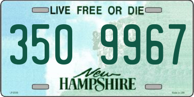 NH license plate 3509967