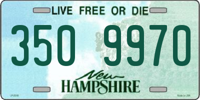 NH license plate 3509970