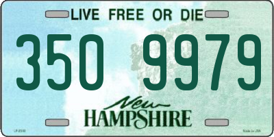 NH license plate 3509979
