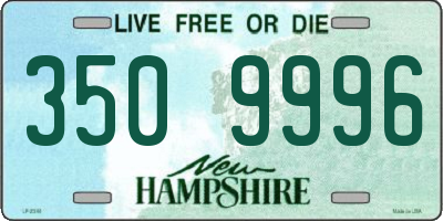 NH license plate 3509996