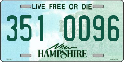 NH license plate 3510096