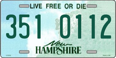 NH license plate 3510112