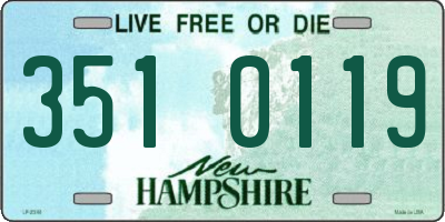 NH license plate 3510119