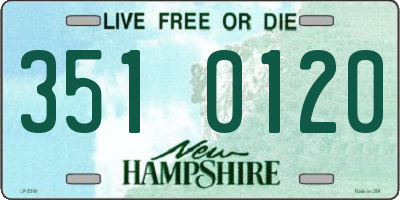NH license plate 3510120