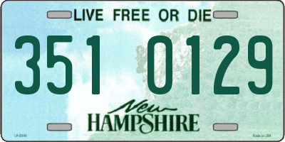 NH license plate 3510129