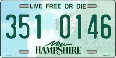 NH license plate 3510146