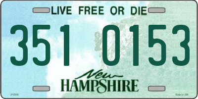 NH license plate 3510153