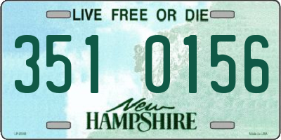 NH license plate 3510156