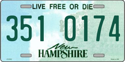 NH license plate 3510174