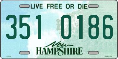 NH license plate 3510186