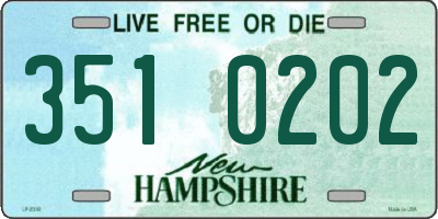NH license plate 3510202