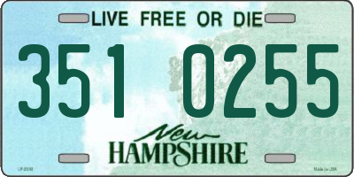 NH license plate 3510255