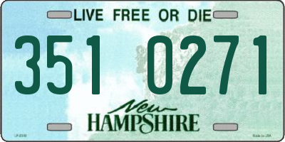 NH license plate 3510271