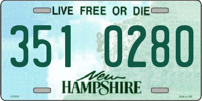 NH license plate 3510280