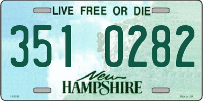 NH license plate 3510282