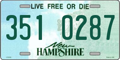NH license plate 3510287