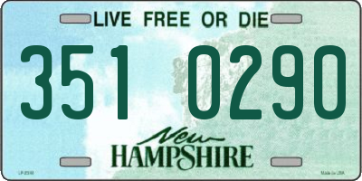 NH license plate 3510290