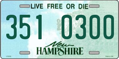 NH license plate 3510300