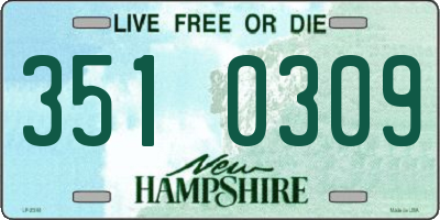 NH license plate 3510309