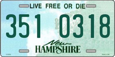 NH license plate 3510318