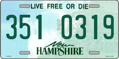 NH license plate 3510319