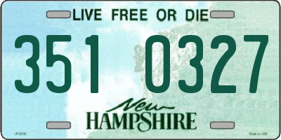NH license plate 3510327