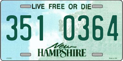 NH license plate 3510364