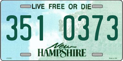 NH license plate 3510373