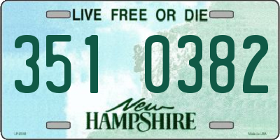 NH license plate 3510382