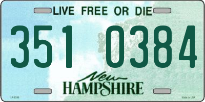 NH license plate 3510384