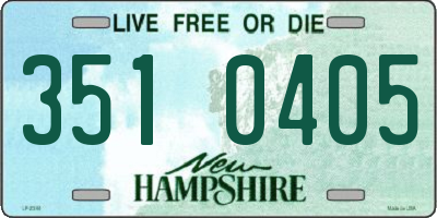 NH license plate 3510405