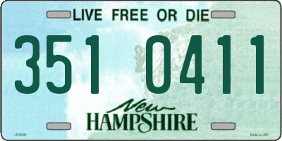 NH license plate 3510411