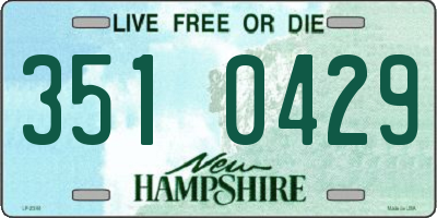 NH license plate 3510429