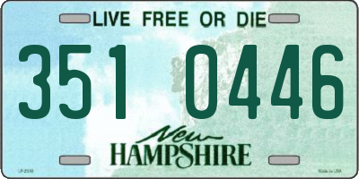 NH license plate 3510446