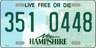 NH license plate 3510448