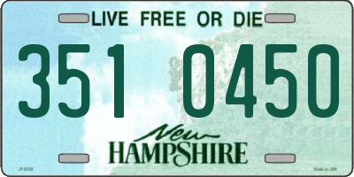 NH license plate 3510450