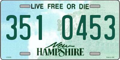NH license plate 3510453