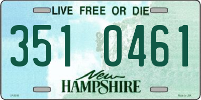 NH license plate 3510461