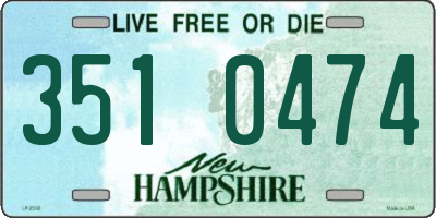 NH license plate 3510474