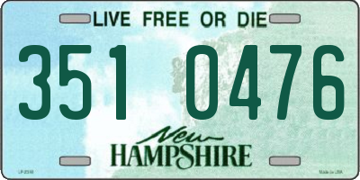 NH license plate 3510476