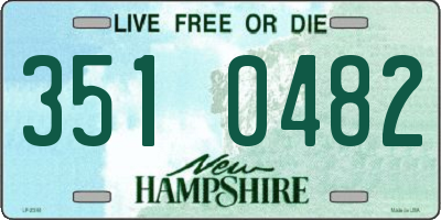 NH license plate 3510482