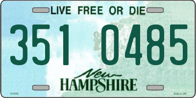 NH license plate 3510485