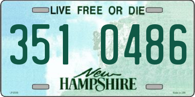 NH license plate 3510486
