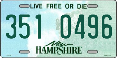 NH license plate 3510496